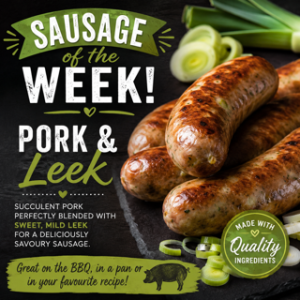 Sausage Flavour of The Week Pork & Leek