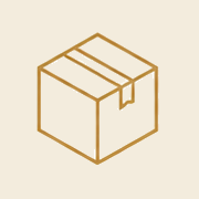 Parcel box icon for free delivery