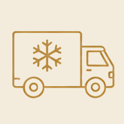 Refrigerated van icon for next-day chilled delivery